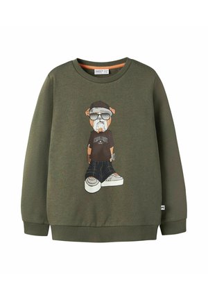 Name it NKMOKLOKKEN BRU BOX - Sportinis megztinis - ivy green