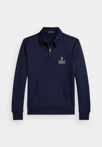 LOGO FLEECE COLLARED SWEATSHIRT - Melegítőfelső - cruise navy