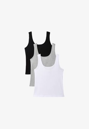 Calvin Klein Underwear, SCOOP NECK TANK 3 PACK - Φανέλα - black/brilliant white/grey heat