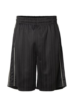 Karl Kani, SIGNATURE SHADOW STRIPE TRACKSHORTS - Teplákové kalhoty - black/off white