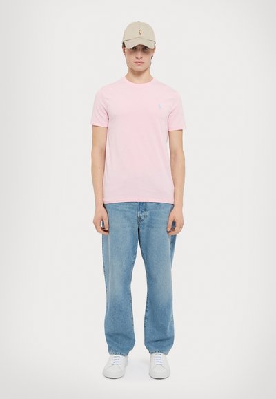 Polo Ralph Lauren CUSTOM SLIM FIT JERSEY CREWNECK T-SHIRT - Jednoduché tričko - hint of pink
