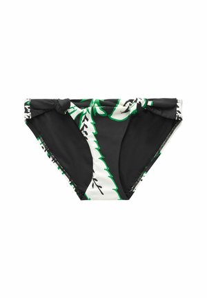 KNOTTED - REGULAR FIT - Bikini alsók - black green floral