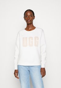 UGG - MADELINE FUZZY LOGO CREWNECK - Ikdienas džemperis - nimbus/sand Miniatūras attēls 1