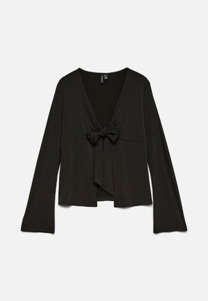 Vero Moda LOTTIE TIE  - Maglietta a manica lunga - black