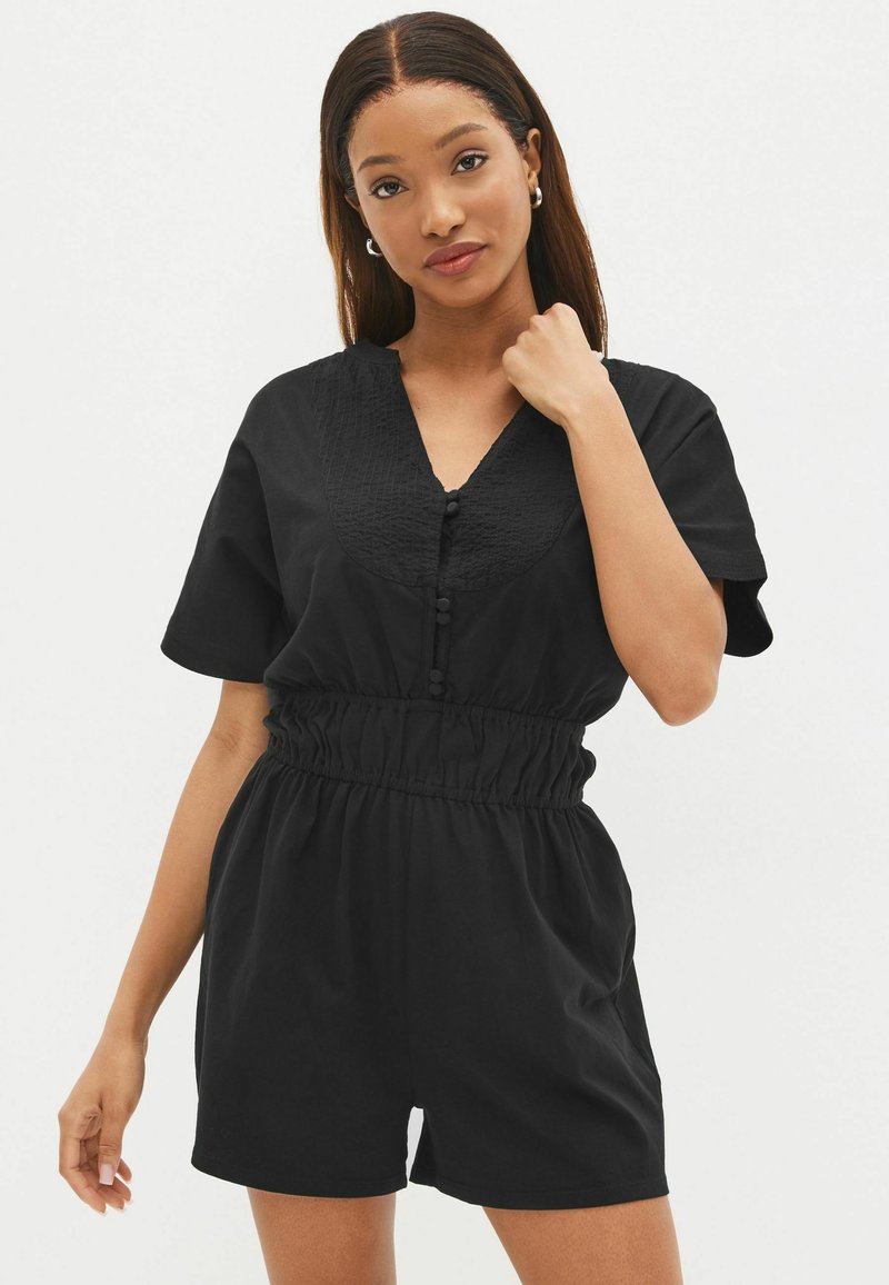 Next EMBROIDERY DETAIL PLAYSUIT Jumpsuit black/schwarz Zalando.ch