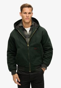 Superdry & Co PLUS HOODED - Jas - jet set green