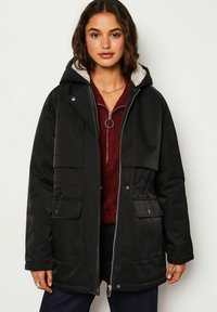 Etam Manteau Femme Laine Capuche Women's ETAM Weekend Red Black