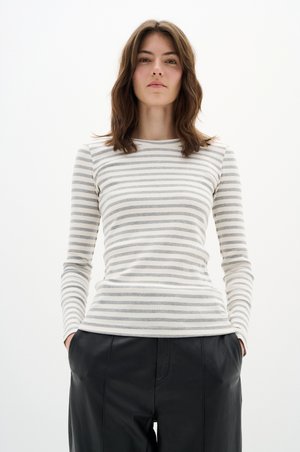DAGNAIW - Top s dlhým rukávom - medium grey whisper white