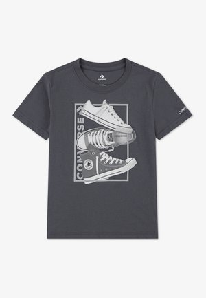 Converse SHOE TEE - Nyomott mintás póló - dark matter