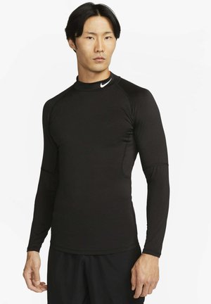 Nike Performance PRO - Langærmet T-shirt - black white