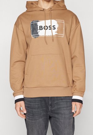 BOSS Jersey con capucha - beige