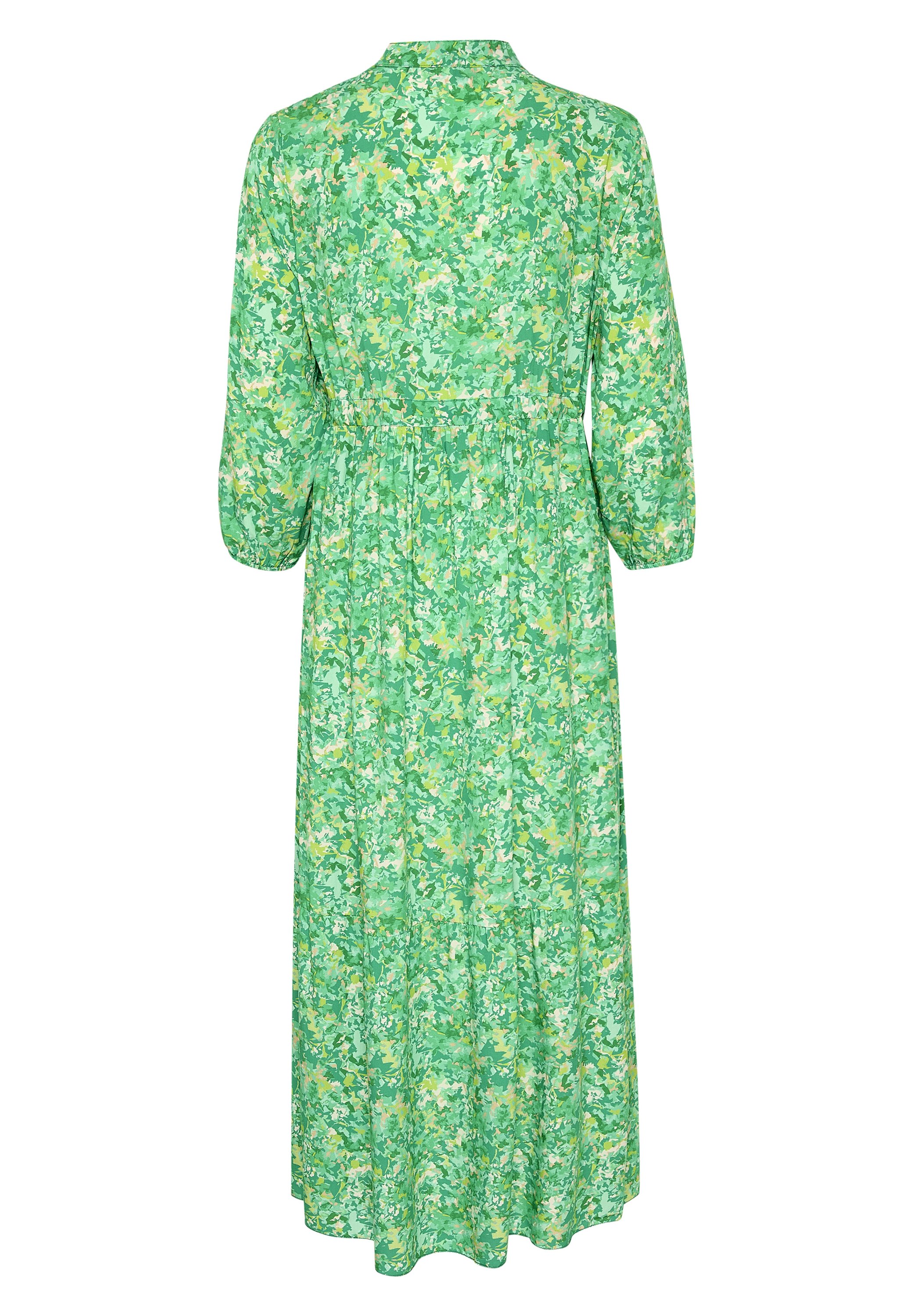 CRAlora Damen Maxikleid – 3/4-Ärmel, A-Linie, Mit Bindegürtel, Casual Boho Style