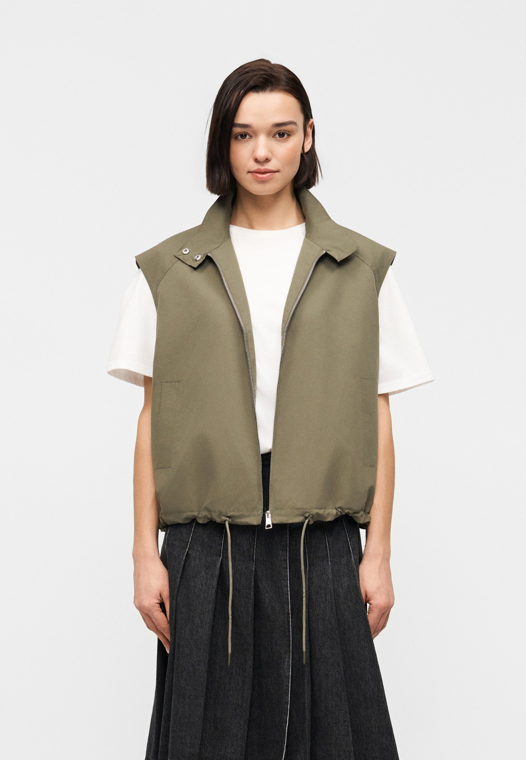 Vero Moda VMKIMMIE SHORT - Waistcoat - kalamata/khaki - Zalando.ie