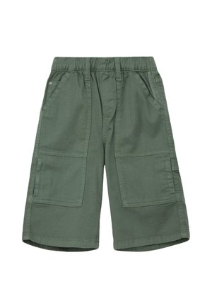 s.Oliver BERMUDA AUS STRETCH - Shorts - tannengrün