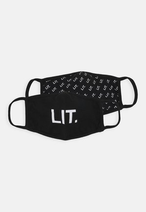 Mister Tee LIT FACE MASK 2 PACK UNISEX - Kasvomaski - black