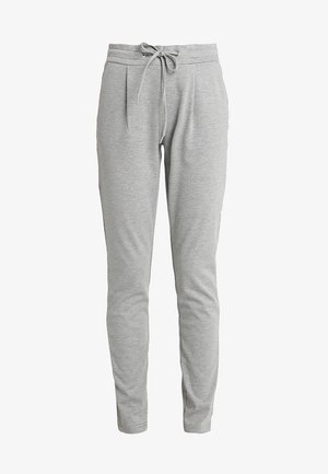 Graue Jogginghose aus weichem Stoff, mit einem elastischen Bund und Kordelzug sowie zwei Fronttaschen für zusätzlichen Komfort.