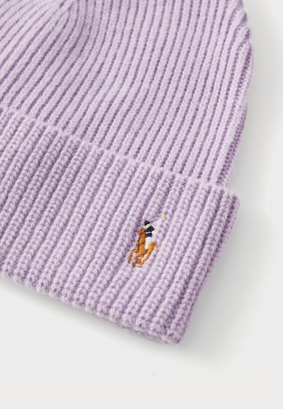 Polo Ralph Lauren SIGNATURE PONY WOOL BLEND BEANIE UNISEX - Pletena kapa - flower purple
