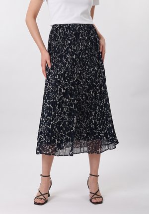Anna Field, PLEATED CHIFFON MIDI - A-linjainen hame - dark blue
