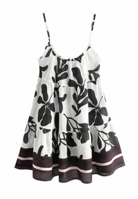 Next Freizeitkleid - white black floral