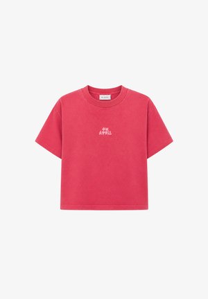 OH APRIL, ELLA BOXY T-SHIRT - T-shirts print - raspberry acid