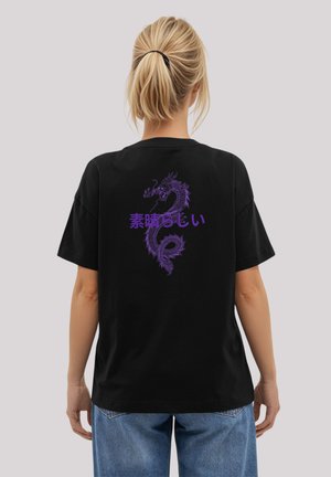 F4NT4STIC T-Shirt print - off black