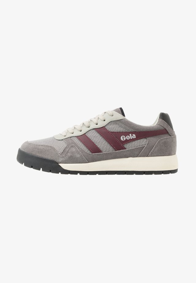 TRECK - Sneakers basse - grey/burgundy/black