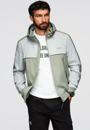 Veste mi-saison - olive and grey