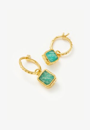 Missoma MINI PYRAMID CHARM HOOP - Kõrvarõngad - gold-coloured