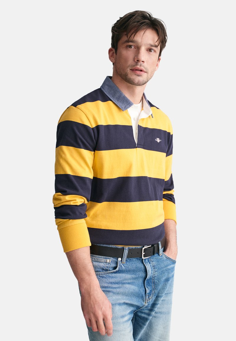 GANT STRIPE HEAVY RUGGER - Pitkähihainen paita - faded sunset