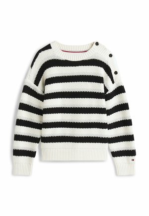 LUREX STRIPE SWEATER - Sweatshirt - ivory silk