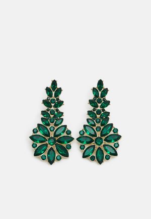 PCRILLA EARRINGS - Øredobber - gold-coloured/emerald