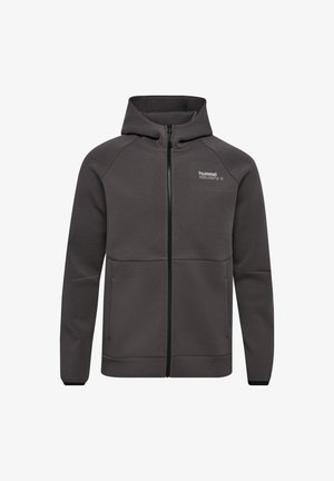 Hummel, HMLTECH FLEECE REGULAR ZIP HOODIE UNISEX - Zip-up sweatshirt - shale