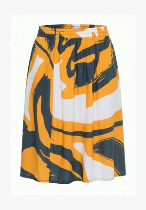 Angel of Style, MIDI SKIRT, A-LINE - Jupe trapèze - yellow