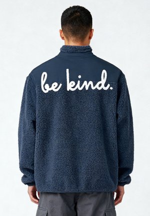 Mira Paris BE KIND EMBROIDERY UNISEX - Veste polaire - dark blue