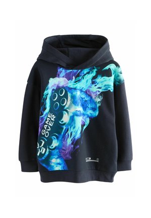 REGULAR FIT - GRAPHIC  - Kapuzenpullover - navy controller