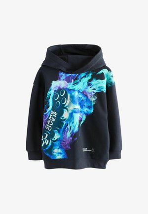 REGULAR FIT - GRAPHIC - Džemperis su gobtuvu - navy controller