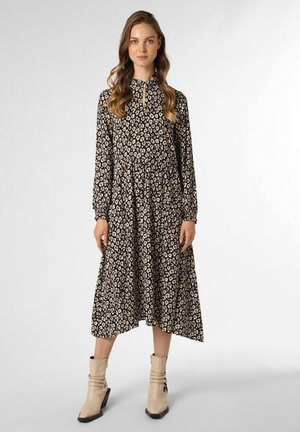 Freizeitkleid - khaki schwarz