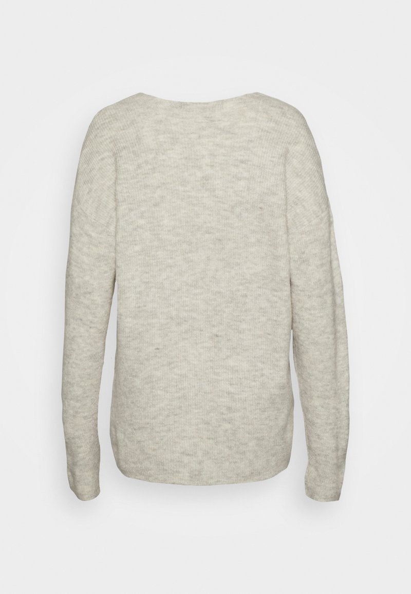 Damen Strickjacken | Vero Moda Tall VMCREWLEFILE V NECK Strickpullover light grey melange/hellgrau - NC81118 Damen Strickjacken | Vero Moda Tall VMCREWLEFILE V NECK Strickpullover light grey melange/hellgrau - NC81118