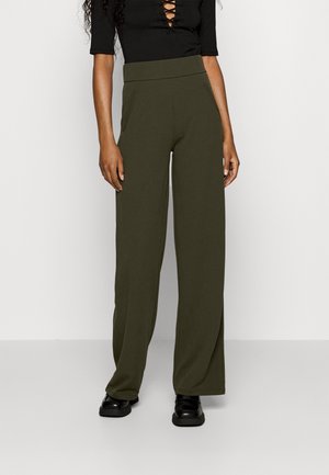 JDY Tall JDYLOUISVILLE CATIA WIDE PANT - Παντελόνι - forest night