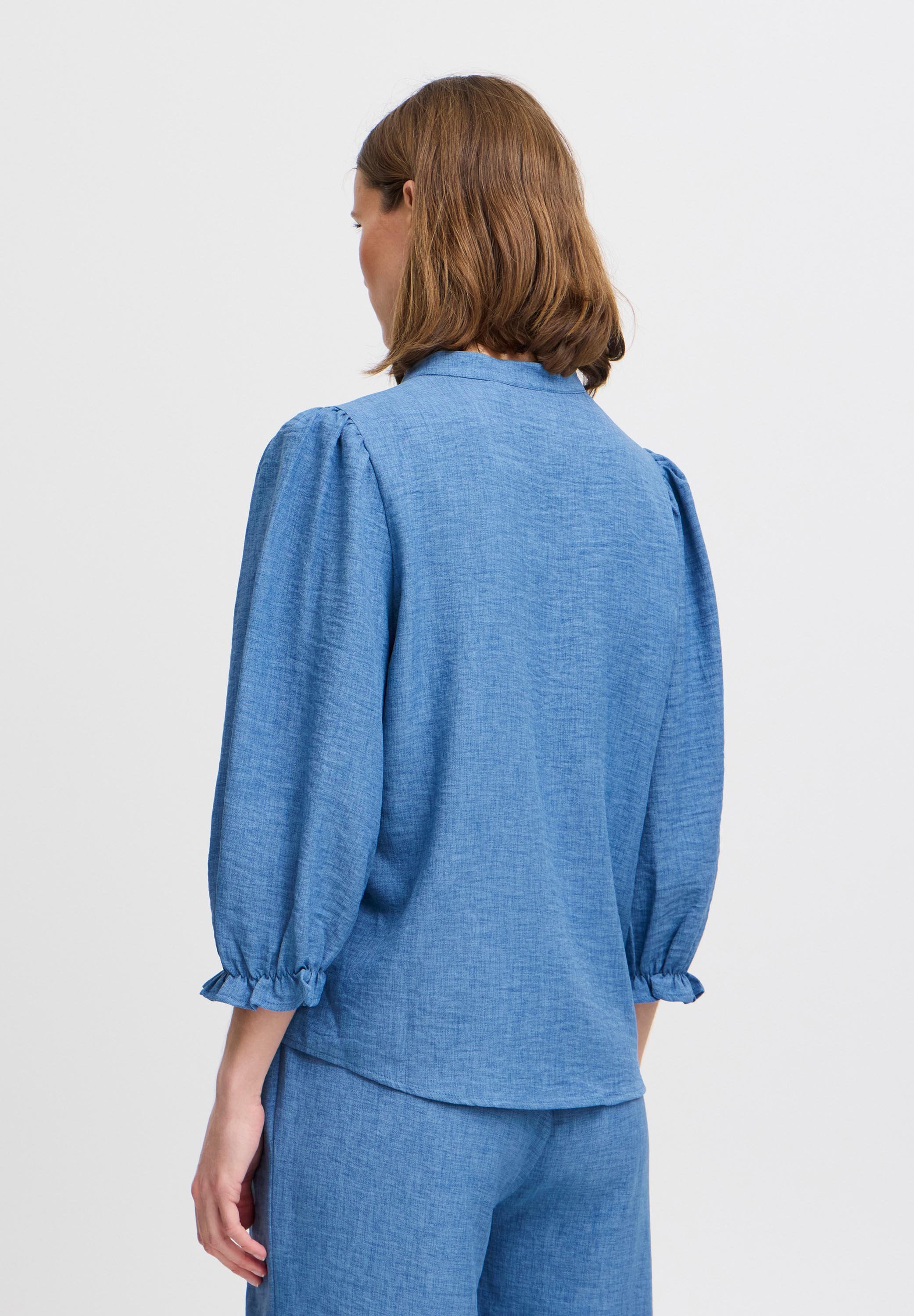 売れ筋商品|||ビーヤング シャツ レディース トップス BYGAIYA - Blouse - federal blue melange b.young by Zalando BYGAIYA - Blouse - federal blue melange