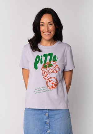 PIZZA - T-Shirt print - lavender
