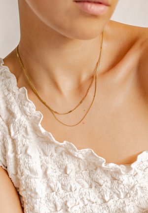 MIXED CABLE AND BEAD  - Necklace - goldfarben