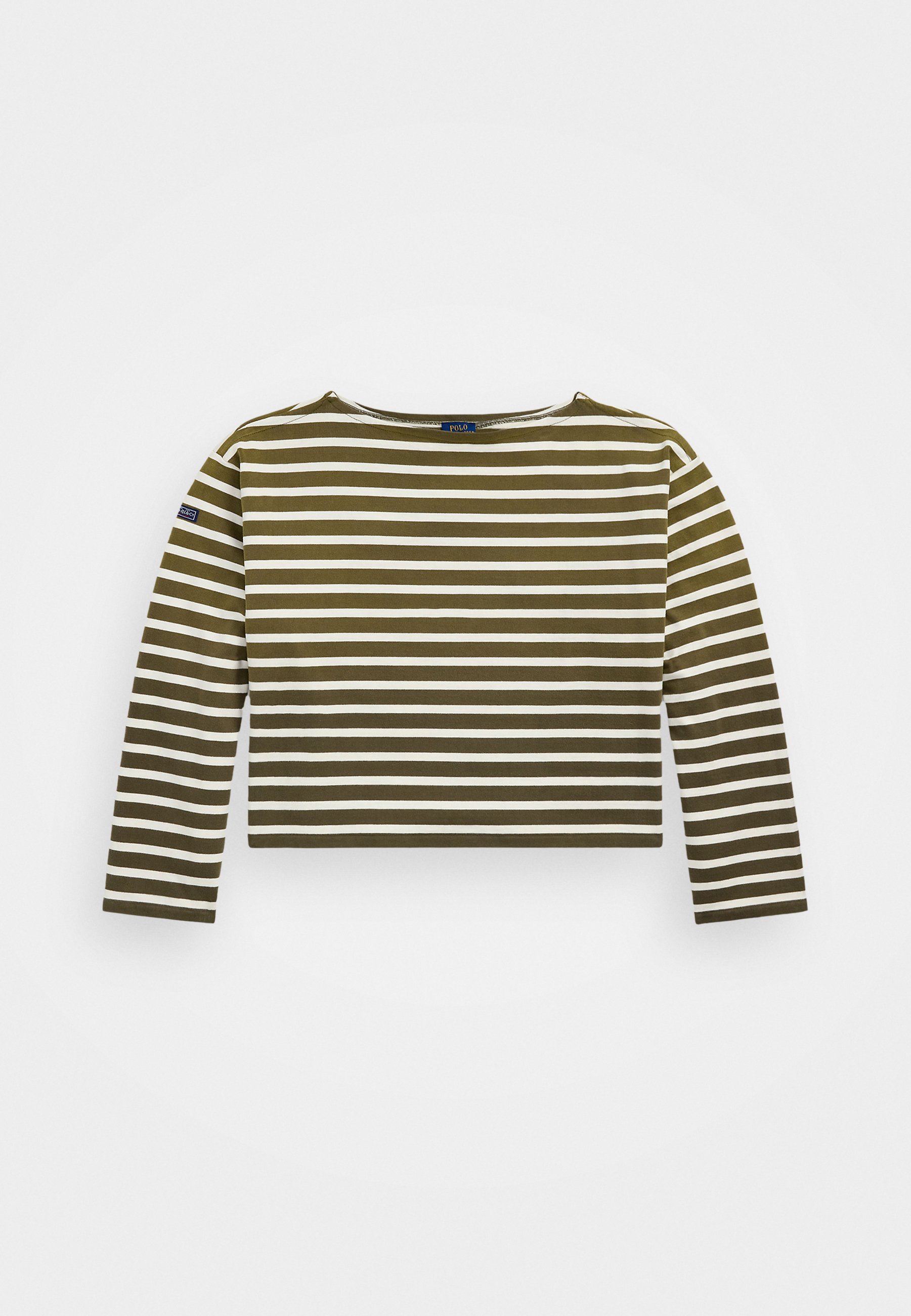売れ筋商品|||ラルフローレン Tシャツ レディース トップス STRIPED BOATNECK MARINER T-SHIRT - Long sleeved top - deckwash white/black Striped Boatneck Mariner Tee for Women | Ralph Lauren® PA