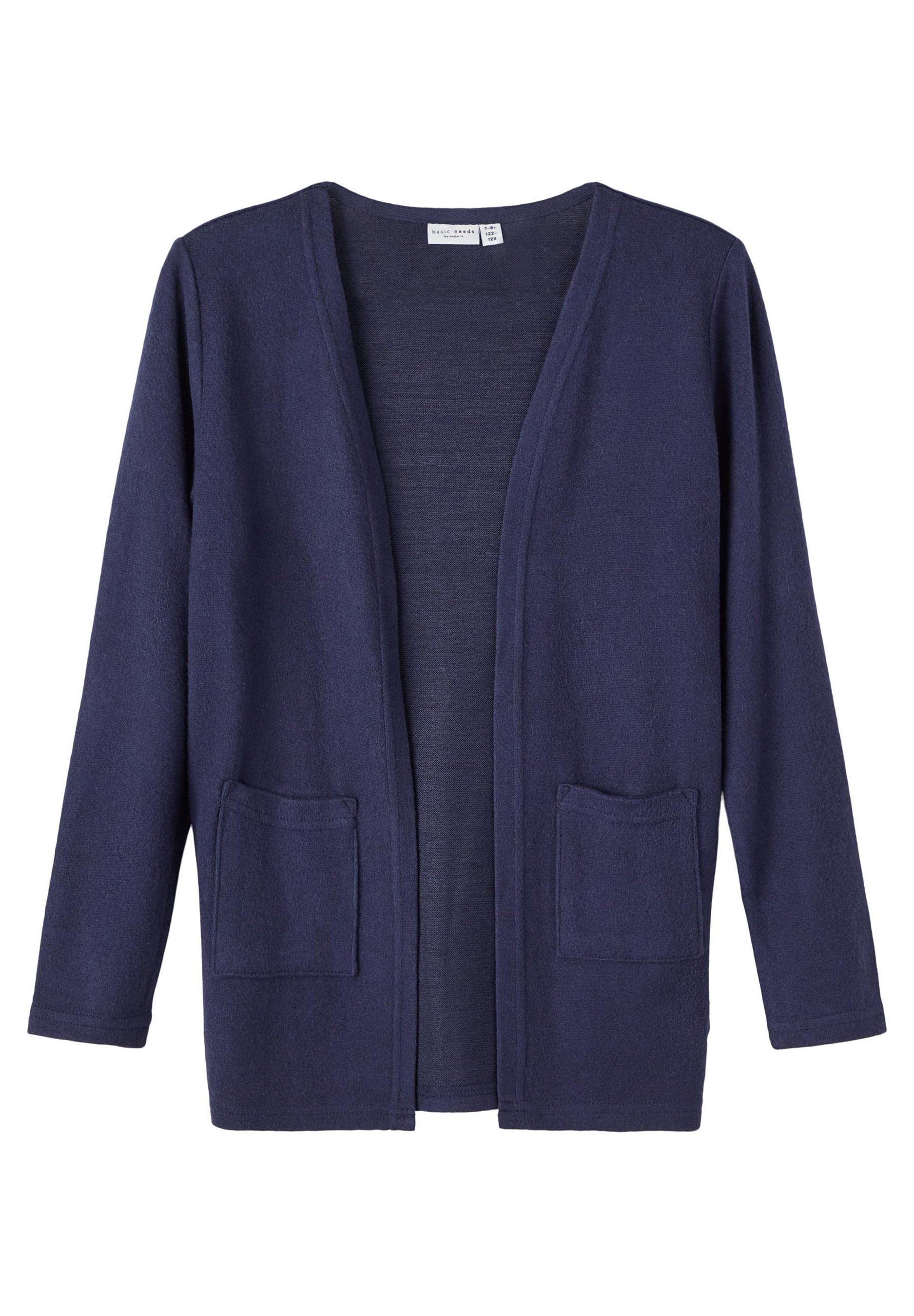 カーディガン ALEXIA STAM - Jacquard Arrow Long Knit Cardigan Navy Name it Knitted Long Fit - Cardigan - dark sapphire/blu scuro