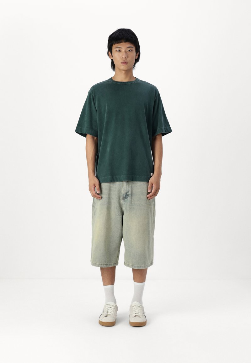 Abercrombie & Fitch PREMIUM CREW JOCKTAG - Pamata T-krekls - green