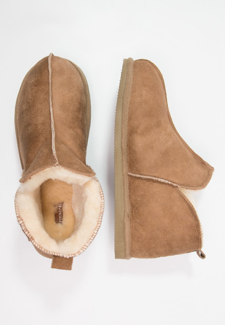 Pantofole Basse In Pelle Shepherd Malte Per Uomo, Fodera In Lana, Colore Marrone - 3