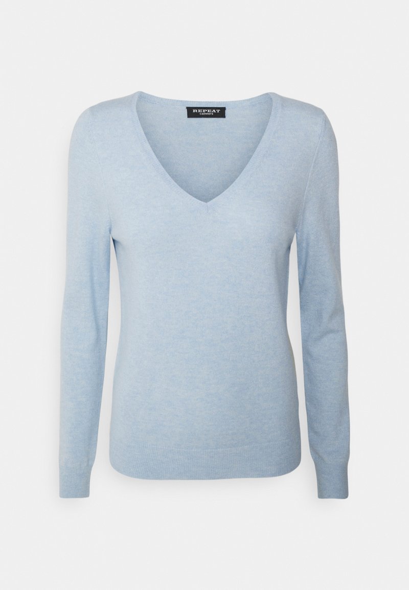 Repeat SWEATER - Camisola - light blue