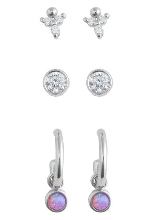 STUD AND 3 PACK - Orecchini - silver-coloured