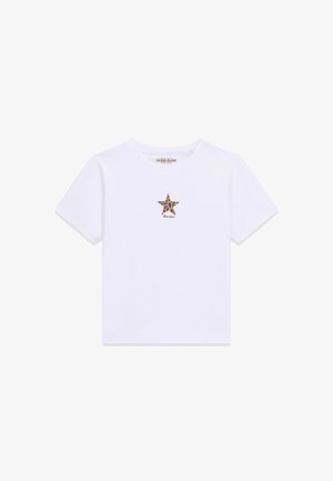 Guess, GJ CHEETAH STAR BABY TEE - T-shirt imprimé - weiß