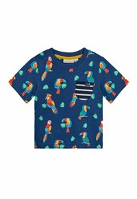 Niet geselecteerd, navy blue tropical birds